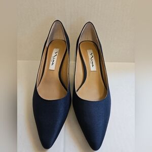 NINA Navy Blue Fabric Women’s Pump shoes size 6.5